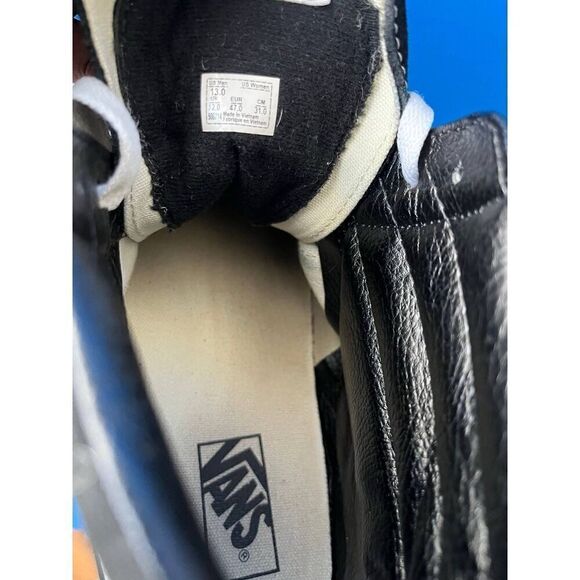 VANS Men's size 13 Nice BLACK HIGH-TOPS SUEDE Shoes - Picture 6 of 6